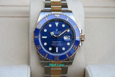 ROLEX 126613 SUBMARINER WATCH 18K/SS 41MM BLUE - T9165
