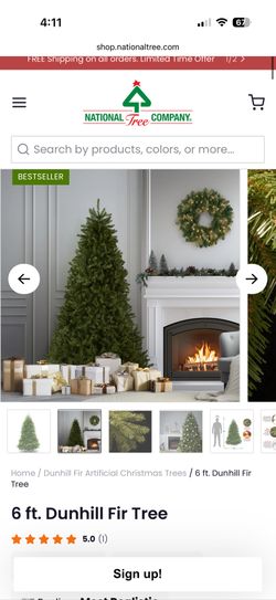 Free Christmas Tree 6 Feet Artificial Unlit