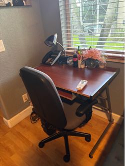 Desk with chair