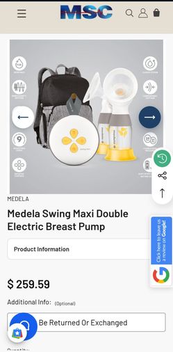 Medela Swing Maxi Double Electric Breast Pump