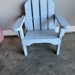 Child’s Blue Homemade Wooden Chair 