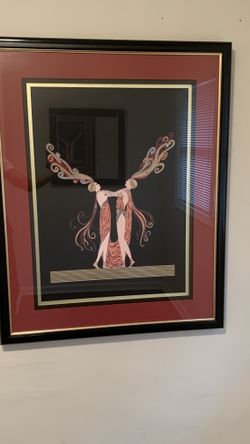 Erte Kiss Of Fire Picture Vintage 