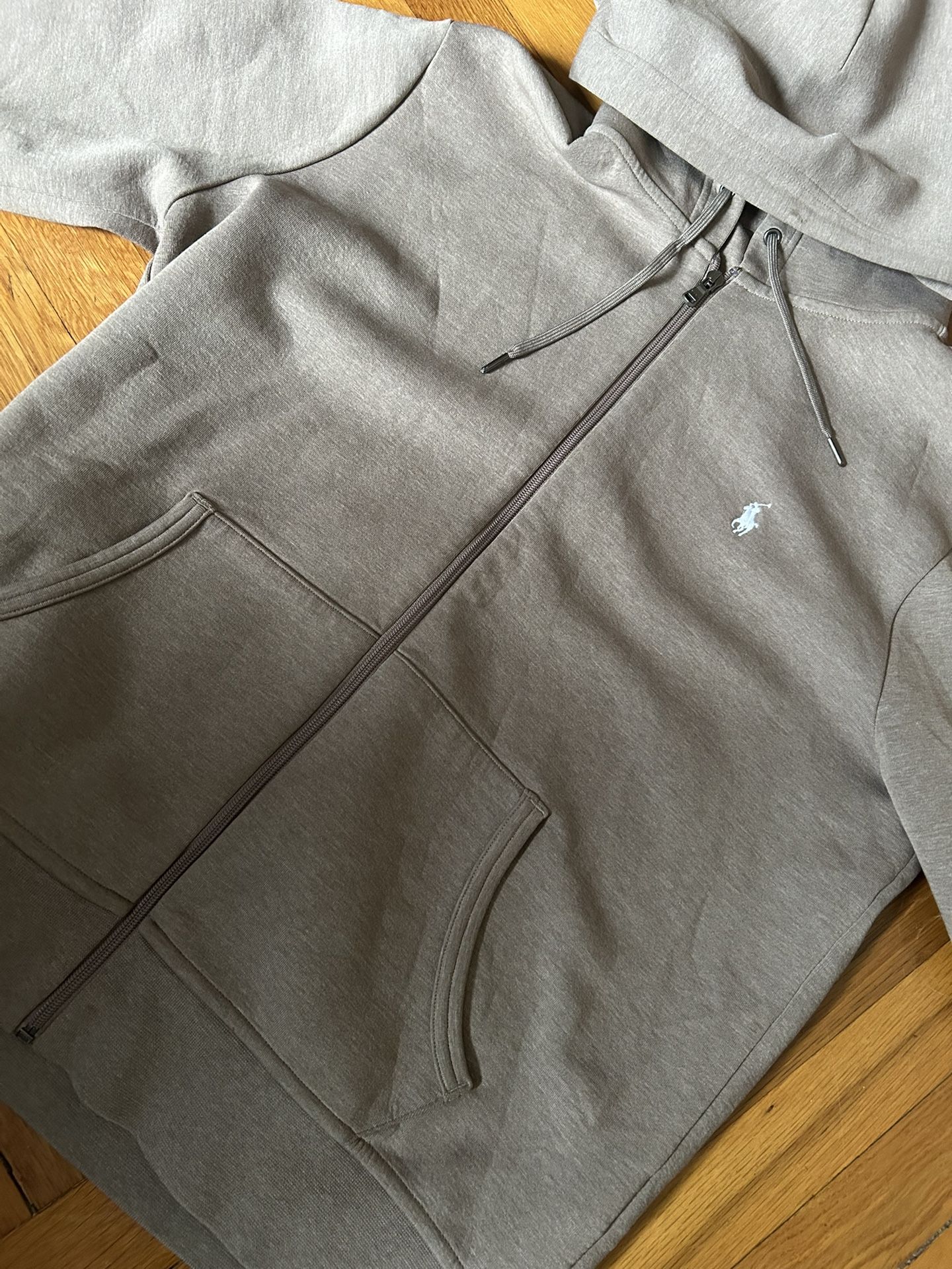 large Polo Zip Up Hoodie