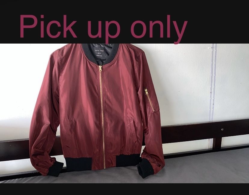 Dark Burgundy Bomber Jacket