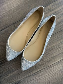 Ann Taylor Glitter Flats Sz 6.5