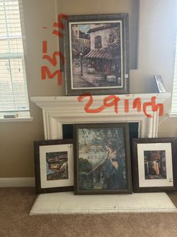 Painting With Wooden Frames