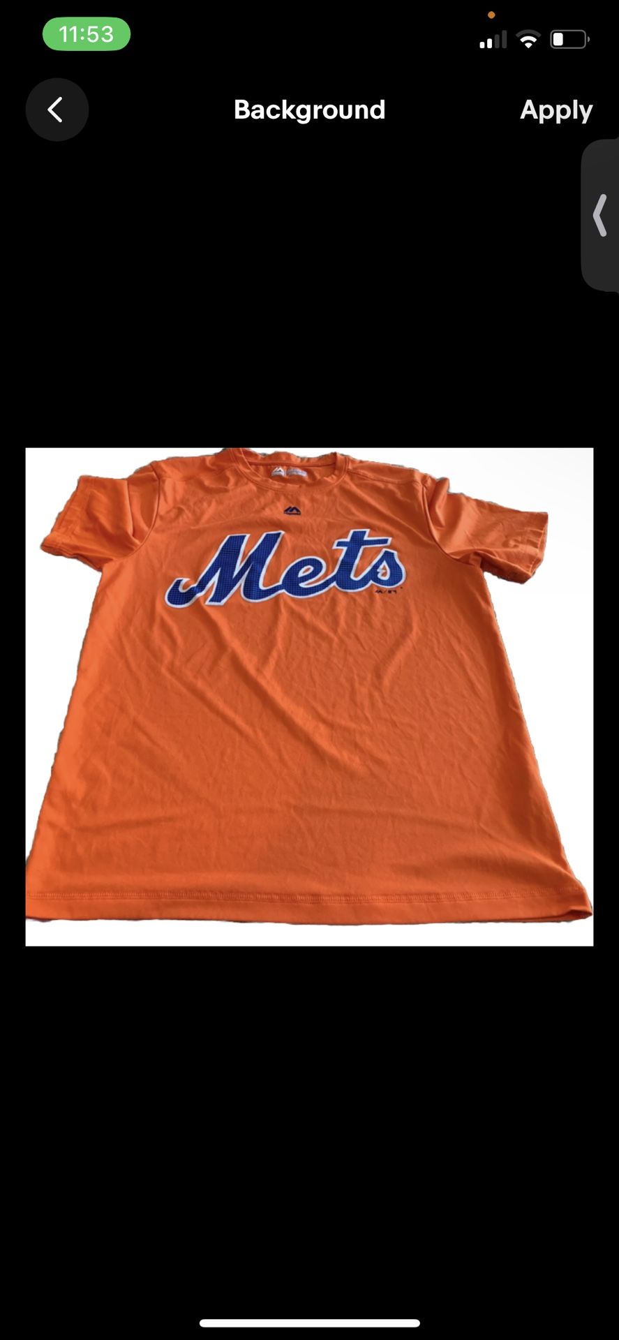 NY New York Mets MLB Majestic Cool Base Orange Batting Baseball Shirt Men's XL