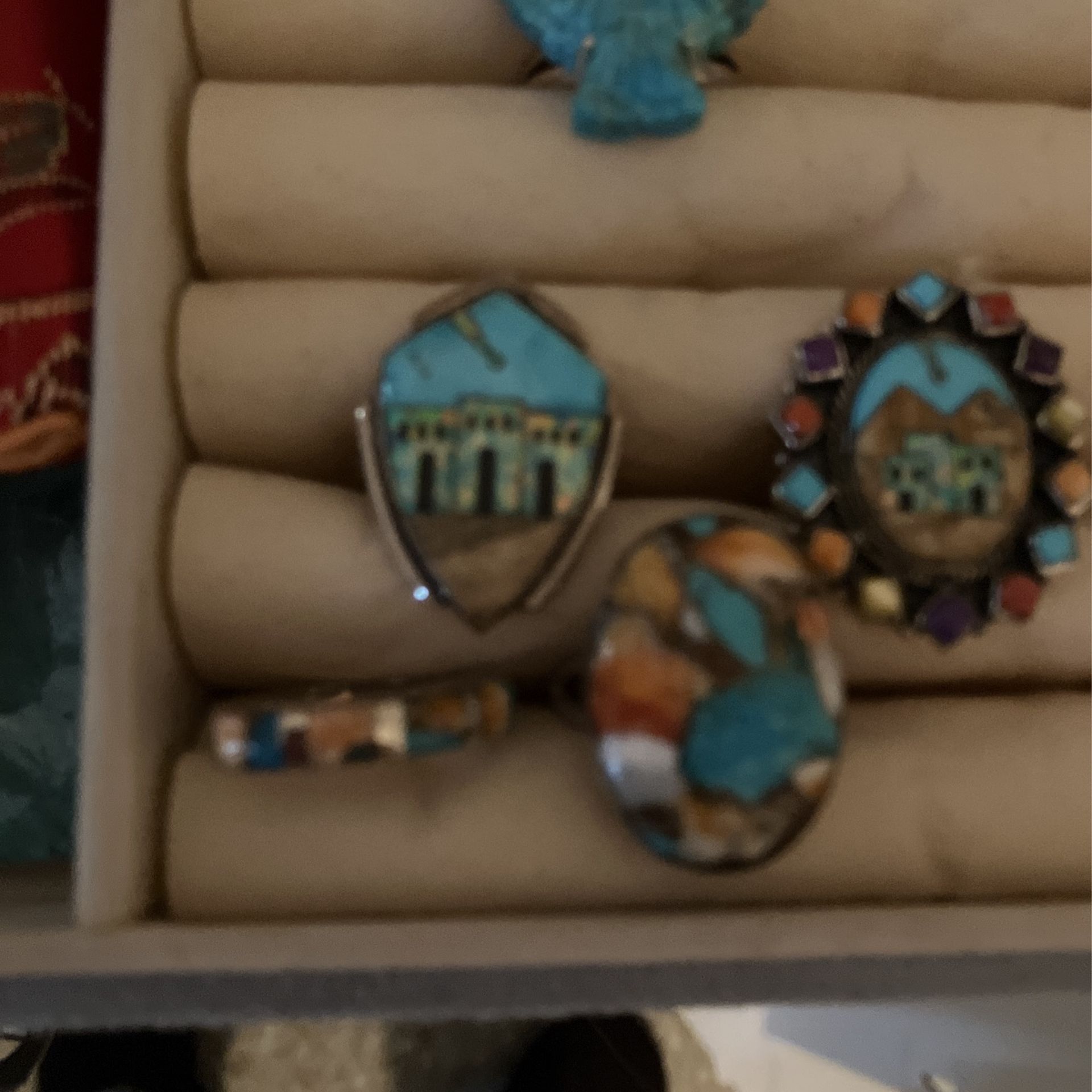 Colorful Turquoise Rings