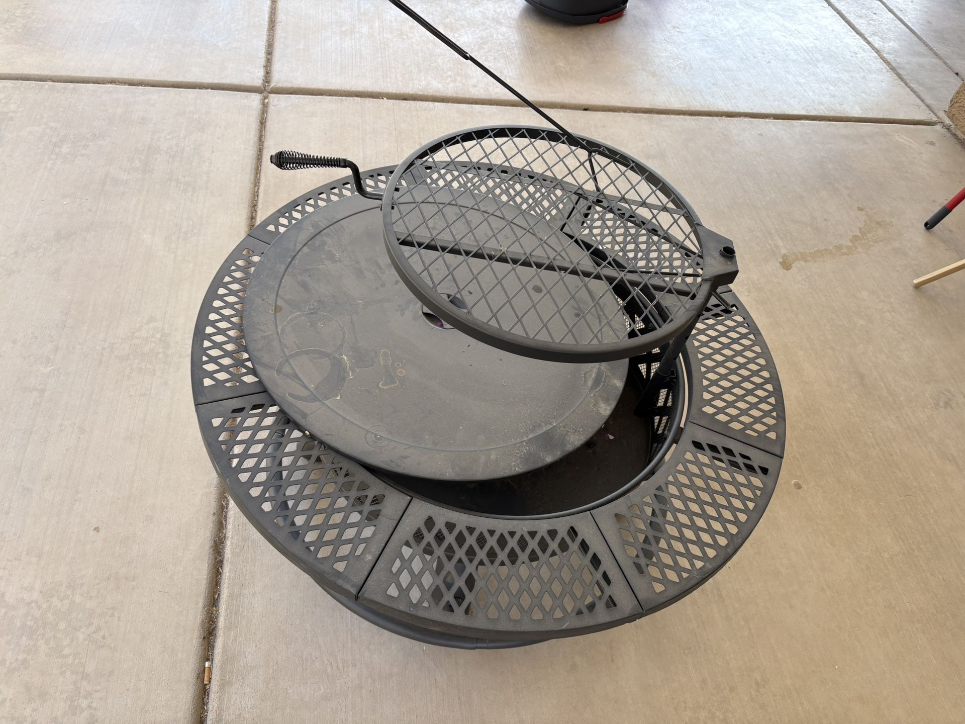 Fire Pit With Grill
