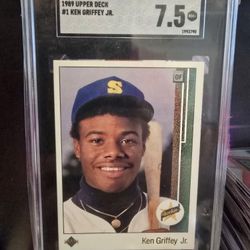 1989 Ken Griffey Jr Upper Deck Rookie Card Seattle Mariners Mlb Baseball Card