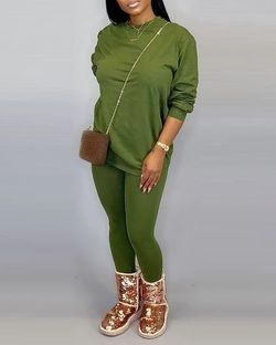 Sweatshirt and skinny pants set