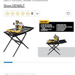 DeWalt Xr 19 Inch Wet Saw