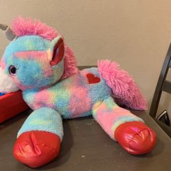 Floppy Laying Pink Unicorn 