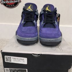 NEW Air Jordan Retro 4 “Lakers” Men’s Size 10 FV(contact info removed) 100% Authentic 