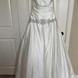 Strapless Wedding dress with Bustier and Slip