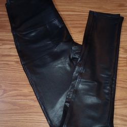 NWOT Womens Jane and Bleecker Faux Leather Black Pants Large