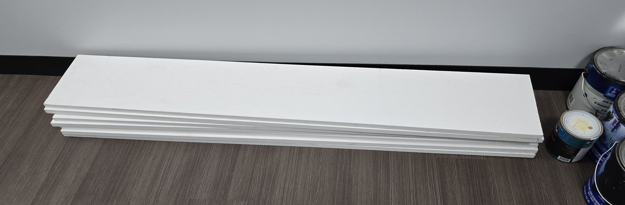 1in X 10in X 5ft Long Wood Primed Board Pieces X7