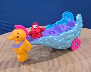 Fisher-Price Little People Disney Princess Ariel's Light-up Sea Carriage