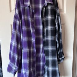 Women Plaid Shirt Size L