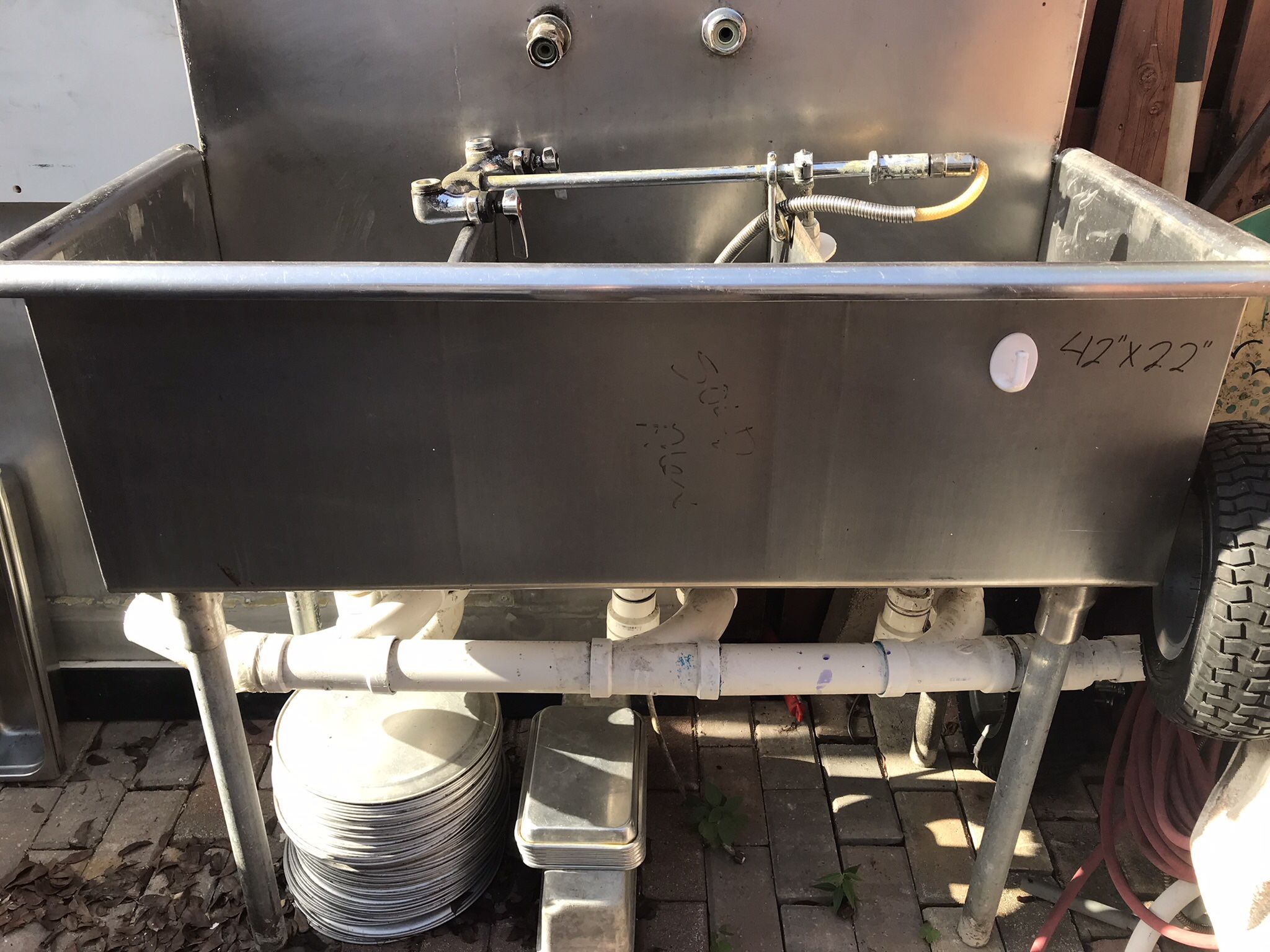 Fregadero Comercial Mediano Listo Para Instalar X250$