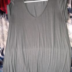 Large Olive green Blouse