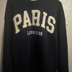 Women's Navy Blue "Paris Leisure Club" Sweatshirt