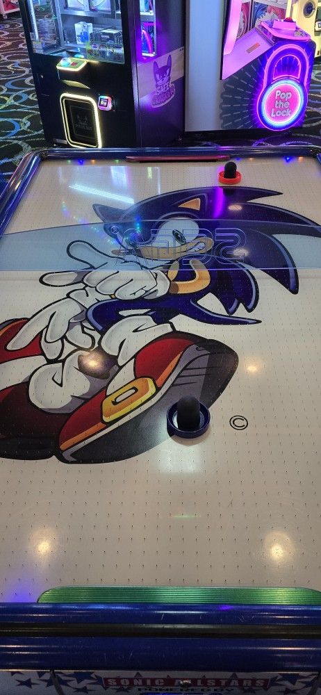 Sonic All-Stars Air Hockey Table and Other Used Arcade Games