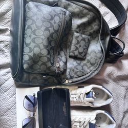 Coach Backpack Wallet And Shoes With Sunglasses 