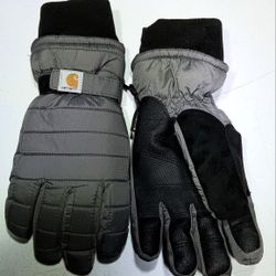 Carhartt Womens Quilts Insulated Gloves Adjustable Tech Friendly Ski Metallic