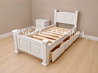 New Twin Frame With Drawers - no nightstand