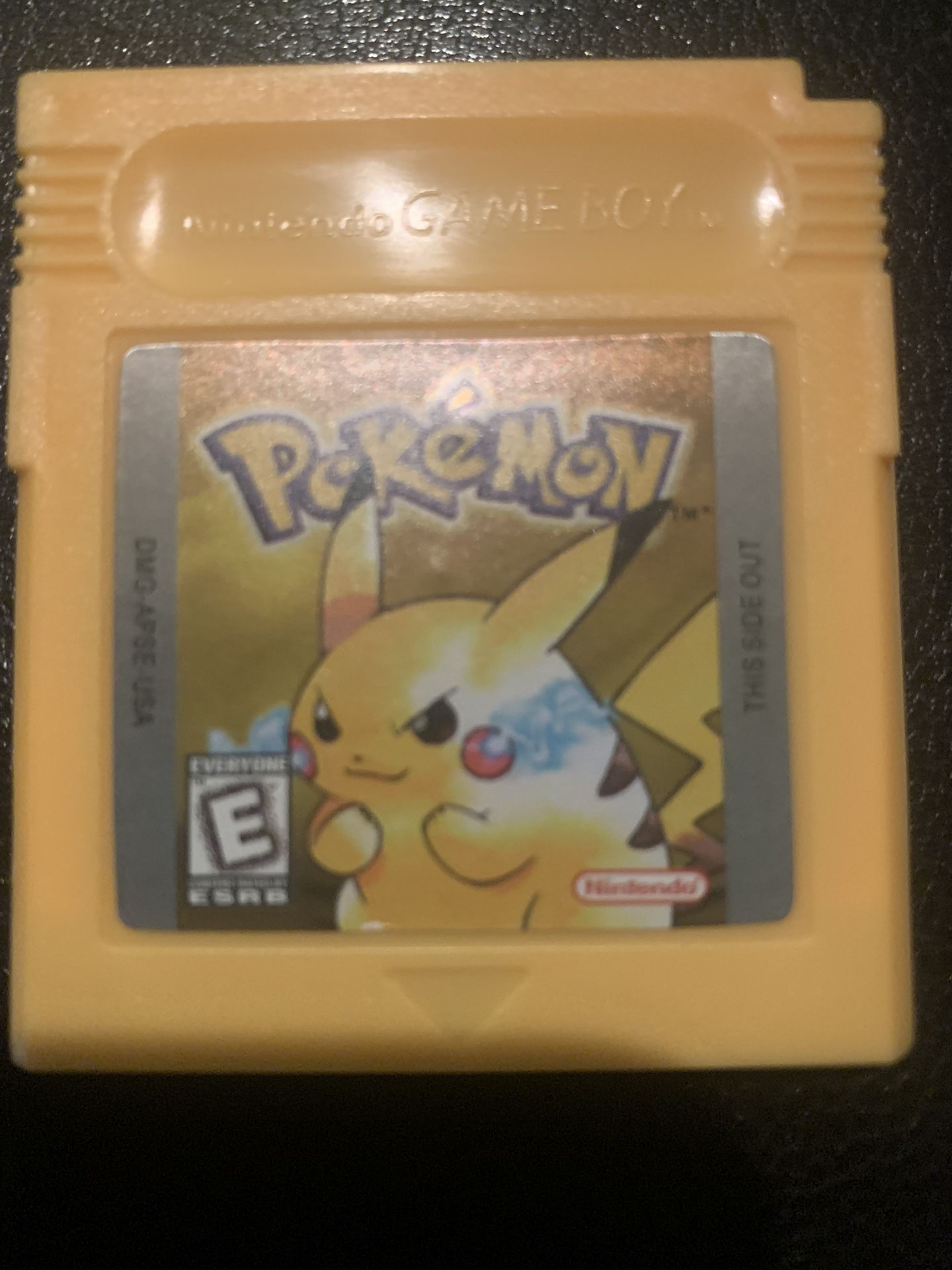Pokémon Yellow Gameboy Game