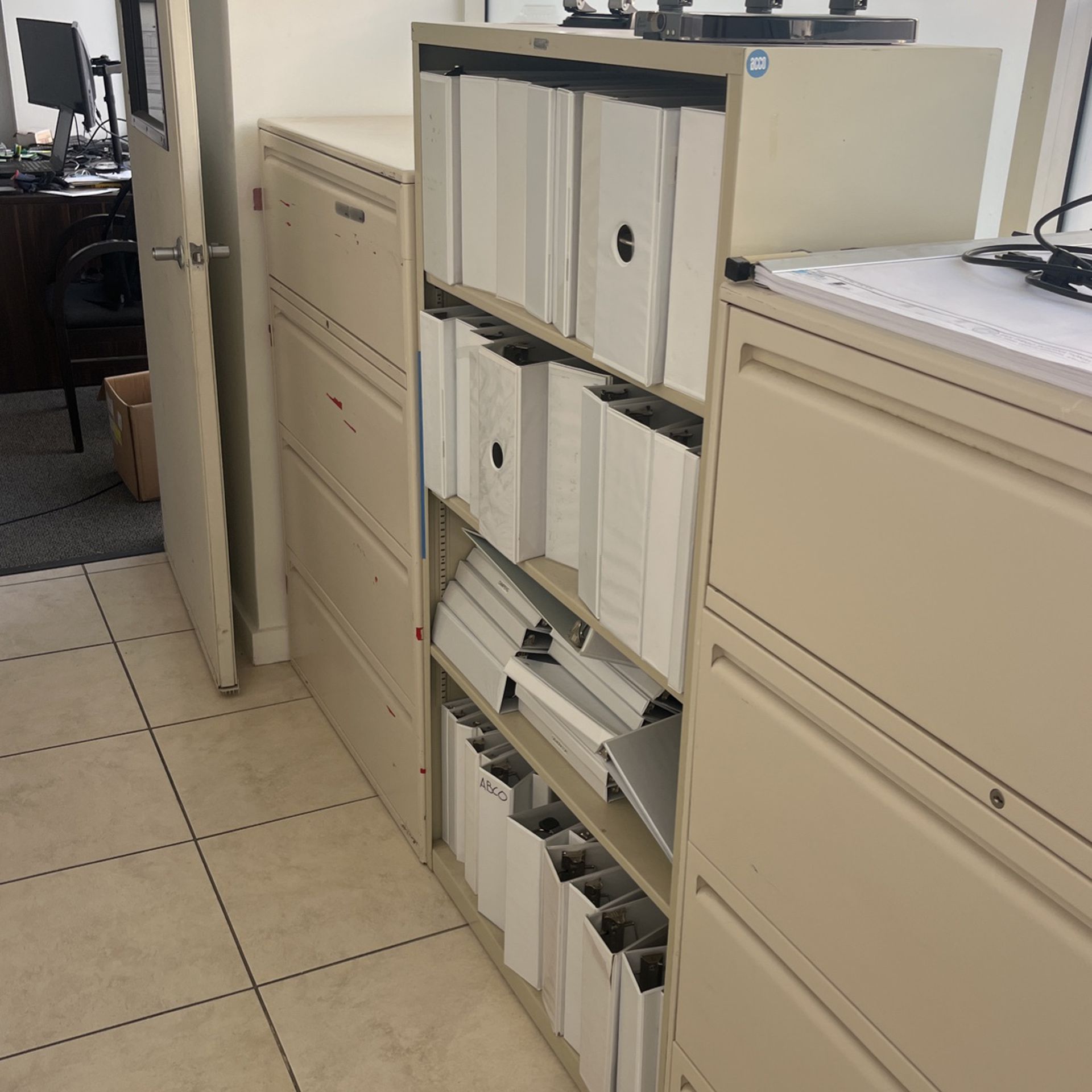 File Cabinets For Sale (binders Included) 