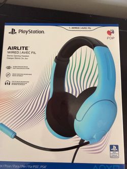 SEALED PDP AIRLITE Wired PS5 Headset 🎮 Blue - PlayStation Licensed $22