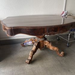 Antique Turtle Top Table