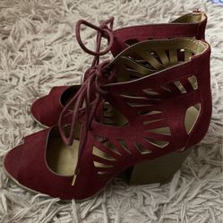 Burgundy Heels 