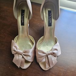 Blush Colored Wedge Shoes