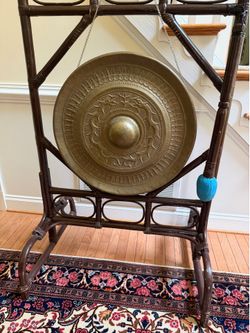 Vintage Vietnam Brass Gong
