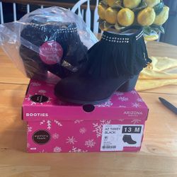Girls Black Booties - I Have 2 Pairs Sz 11 & 13