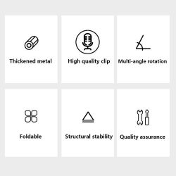 Professional Boom Microphone Stand with Mic Clip Mic Stand black  75-150cm