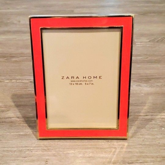 Zara bright coral picture frame