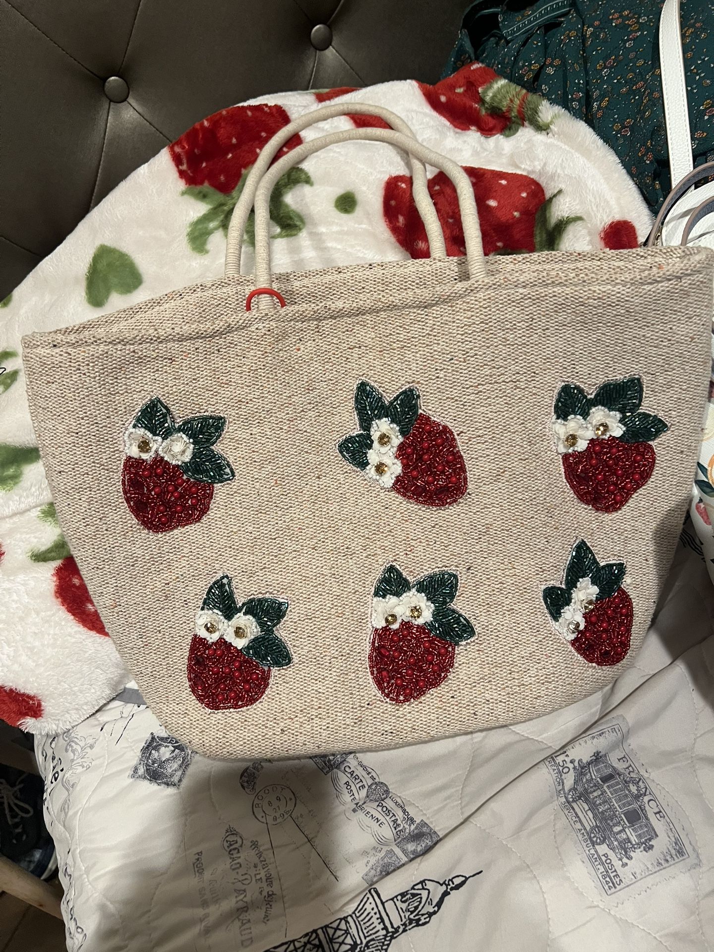 bolsa De Playa diseño Fresas
