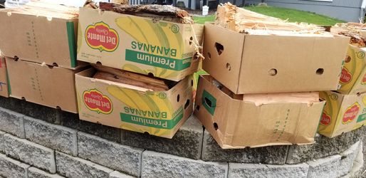 Boxes of dry-seasoned firewood (Ask about delivery)