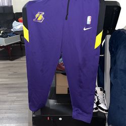Lakers Gym Pants Purple And Yellow 