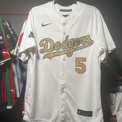Dodgers Championship World Series Gold Freddie Freeman Vapor Limited Jersey Size s