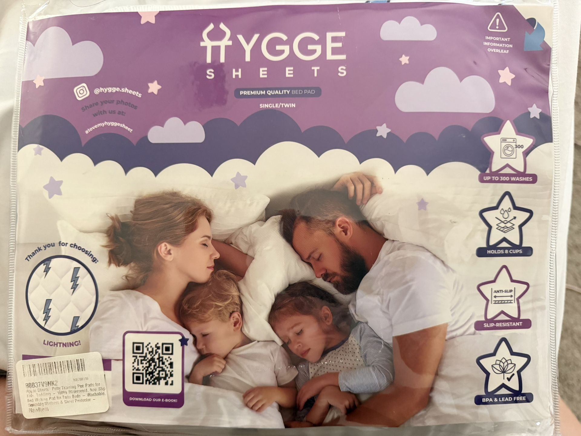Potty Training Pee Bed Pad For Kids (Twin Size)