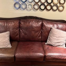 Ashley leather sofa and love seat