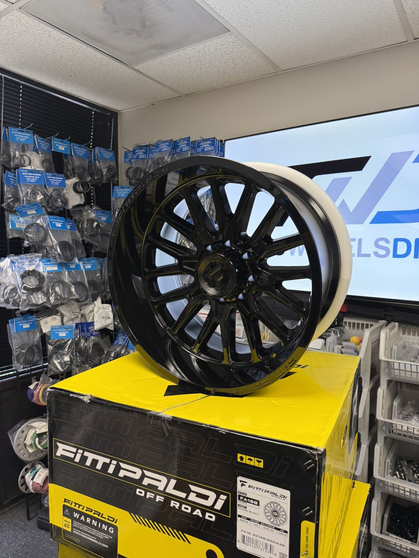 (Set of 4) Fittipaldi Offroad FA18B 22x12 8x6.5" -44 Gloss Black Wheels Rims Ram