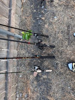 4 Fishing Rod and Reel Combos