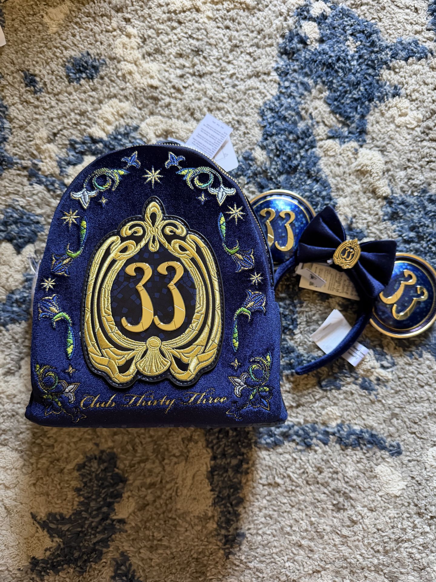 Club 33 Velvet Loungefly Club 33 Velvet Loungefly w/ Mickey Coin Purse and Ears