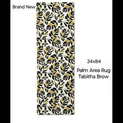 Brand New - Tabitha Brow- 24x48- Palm Area Rug